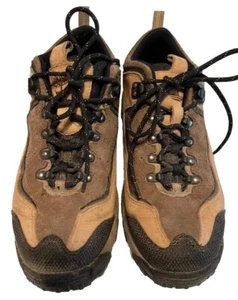 TIMBERLAND WOMENS 9.5 ACTIVE COMFORT TECHNOLOGY BRN & BEIGE HIKING WORK SHOES - Picture 1 of 12