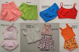 GIRL'S SIZE 7 BOUTIQUE 10 pc SUMMER CLOTHING LOT MILLIE JAY SADIE & SAGE MAYORAL - Picture 1 of 6