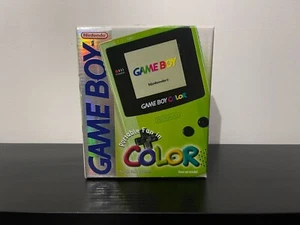 GameBoy Color Lime Green Console Boxed CIB With Box Tested Working EUR PAL - Zdjęcie 1 z 15