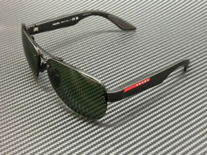 PRADA LINEA ROSSA PS 55YS 1BO06U Black Green Tuning Men's 64 mm Sunglasses - Picture 1 of 5