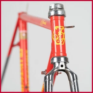 DE FRANCESCHI STEEL FRAME VINTAGE OLD ROAD RACING BIKE COLUMBUS SLX CINELLI LUGS - Picture 1 of 23