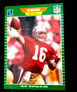 1989 PRO SET # 381 Joe Montana "If graded 9.9-10!!! SAN FRANCISCO 49ers!!!"