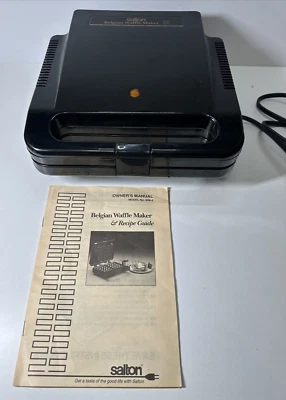 Gofrera belga eléctrica vintage SALTON WM-4 panadera negra nueva sin caja Foto 1 de 4