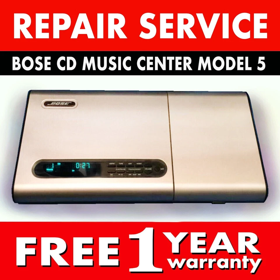 SERVICIO DE REPARACIÓN para cambiador reproductor de CD Bose Music Center modelo 5 estilo de vida 8 12 Foto 1 de 1