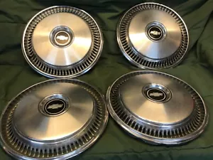1973 - 1977 CHEVROLET 14” HUB CAPS CHEVELLE CAMARO NOVA MONTE CARLO MALIBU SET4 - Bild 1 von 6