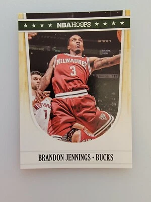 2011-2012 Panini nba hoops Brandon JenningsMilwaukee Bucks #128 Basketball Card - Image 1 of 2