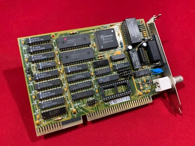 Vertex M1 ISA network card 10base2 & 10base5 P/N: 60-4000110 - Image 1 of 4