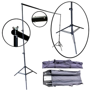 10Ft Adjustable Photography Background Support Stand Photo Backdrop Crossbar Kit - Picture 1 of 2