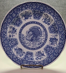 Plato de cena cestas de pavo y flores Spode Festival - Imagen 1 de 1