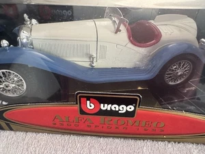 BBURAGO 1:18 SCALE 1932 AFLA ROMEO 2300 SPIDER DIE CAST NEW IN BOX CREASE - Bild 1 von 6