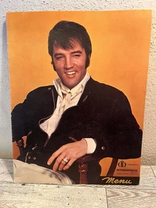 ELVIS PRESLEY Souvenir Menu, Intercontinental Hotel, Las Vegas, Nev 70’s - Picture 1 of 7