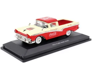 1957 Ford Ranchero "Coca-Cola" Red and Cream 1/43 Diecast Model Car by Motor Cit - Picture 1 of 5