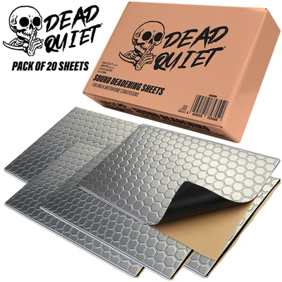Sound Deadening Mat DEAD QUIET 20 Sheets 20sq.ft Car Van Vibration Proofing - Image 1 of 4