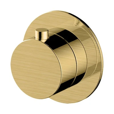 RAK CERAMICS RAK Petit Round Concealed Diverter For Dual Outlet - Brushed Gold