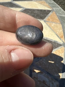 Canadian Natural Blue Sapphire Cabochon Eye Of Odin Deposit Bluejay Mine #062 - Picture 1 of 12