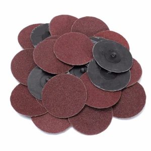 50 piezas IIT. Discos de lijado 80 de arena 2"" ruedas y rollo de mandril de 1/4"" bloqueo estilo R - Imagen 1 de 6