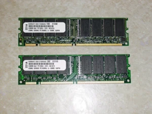 2 PIECES - RAM MEMORY EPOX EP-MVP3G2, 2-128 MB PIECES, MOTHEBOARD MEMORY - Picture 1 of 2