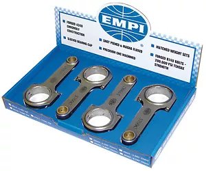 EMPI 8310 H-BEAM 5.4" VW JOURNAL CONNECTING RODS VW BUG AIR COOLED ENGINE bus - Picture 1 of 2