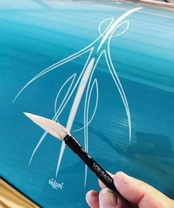 Hall of Fame pinstriper VON DAGO "Pro-Series" #00 Pinstriping Brush - NOW PUBLIC - Picture 1 of 24