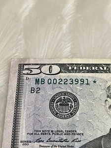 Star Notes 50 Dollar Star Note Uncirculated 2013 - Picture 1 of 4