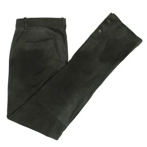 Ralph Lauren Black Label Sample Green Suede Riding Equestrian Kyler Pant 8 Flaws - Picture 1 of 16