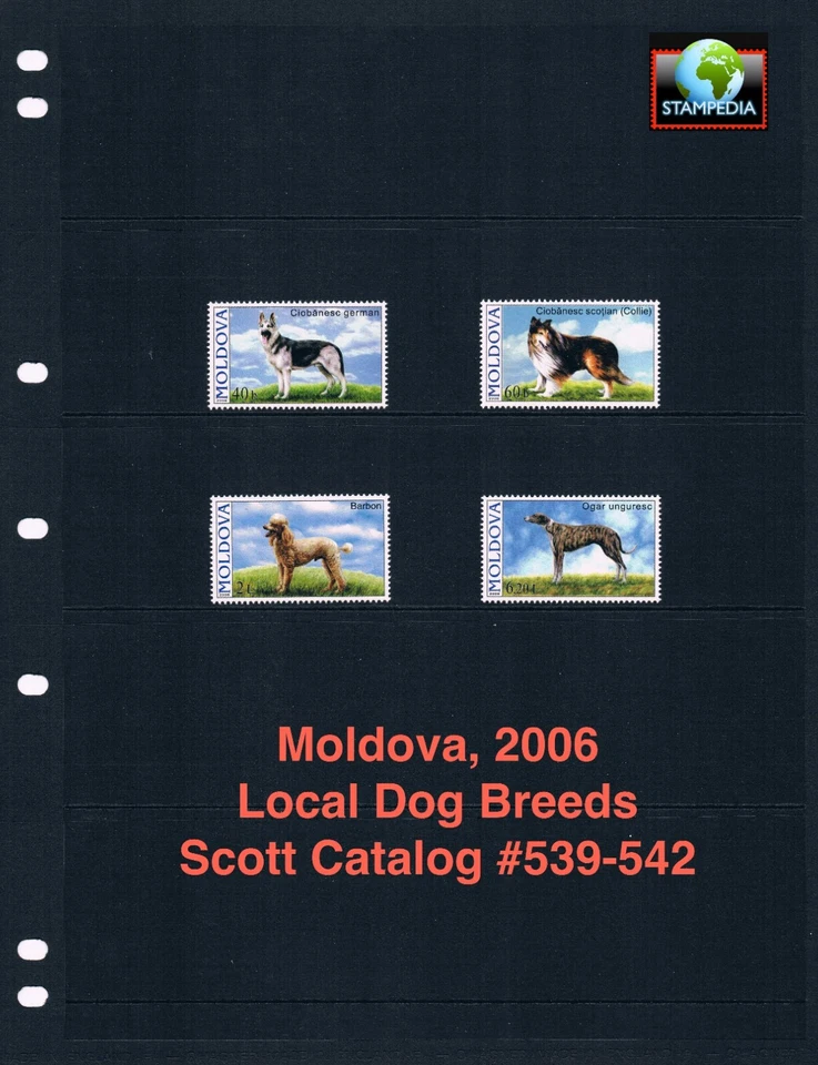 Valor Scott a $4,25 - 2006 Perros Moldova Razas Europeas CV MNH NH UMM Foto 1 de 4