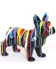 Prince Décoration Chien Multicolore Statue en Résine 50 cm