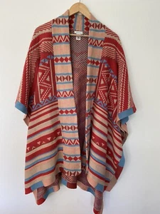 SUNDANCE CATALOG Epic Memories Poncho Sweater XS Oversized - Picture 1 of 4