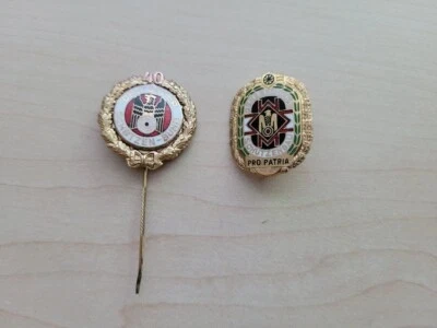 Anstecknadel 40 Deutscher Schützen-Bund Silber 800 Osnabrück Schützengau Emaille - Bild 1 von 4