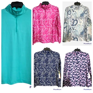 NWT Golf/Tennis G-Lifestyle Mock Long Sleeve Top Sz M,L,XL - Picture 1 of 15