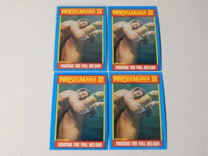 1987 Topps WWF Vintage Wrestling Card Lot of 4 #51 Fighting the Full Nelson - Picture 1 of 1