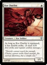 WOTC MtG Zendikar Kor Duelist (U) (x4) NM