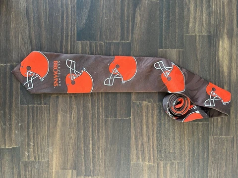 Cleveland Browns Necktie Vintage 1993 Ralph Marlin Made In USA Football NFL Cover