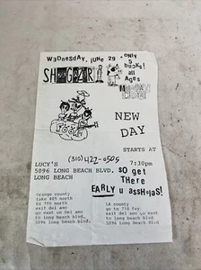 Shoegazer Fook Monday Cow New Day Vintage Original Concert Show Flyer @ Lucy’s - Picture 1 of 10