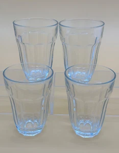 Palaks 4 ounce Tapered Juice Glasses Set of 4 Clear Paneled - Picture 1 of 8