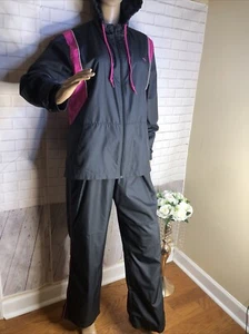 ladies reebox sweatsuit Sport Pink And Gray Vintage L 16-18 - Picture 1 of 14