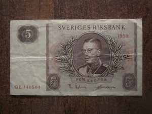 Suecia 1959 5 coronas - Imagen 1 de 2