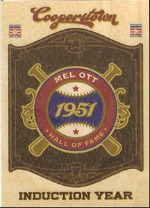 2012 Panini Cooperstown HOF Classes Induction Year #6 Mel Ott