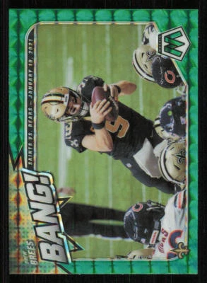 2021 Panini Mosaic Bang Mosaic Green #3 Drew Brees - Image 1 of 2