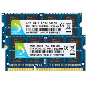DUOMEIQI DDR3 Ram 8GB Kit 2X4GB PC3-10600S DDR3 1333Mhz 2Rx8 Dual Rank PC3 10... - Picture 1 of 6