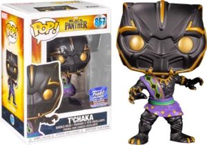 Black Panther T’Chaka #867 Hollywood Exclusive Pop! Vinyl + POP PROTECTOR - Picture 1 of 3