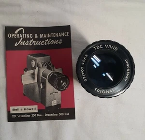 Lente duo Bell & Howell Streamliner 300 - 500 e instrucciones originales manuales  - Imagen 1 de 8