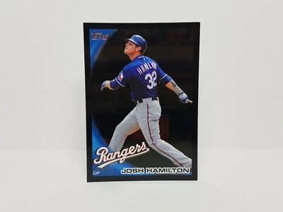 2010 Topps #175 Josh Hamilton, Texas Rangers - Walmart Black Parallel Insert - Image 1 of 2