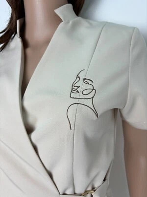 Luxury set, tunic and trousers with embroidery for spa therapists, beauty salons - Image 1 of 4