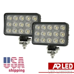 2x Powerful New 6X4 LED Work Light For Truck Flood Light 12V 24V Tractor lights - Picture 1 of 3