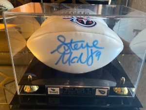 Steve McNair Autographed Signed Logo Football Tennessee Titans