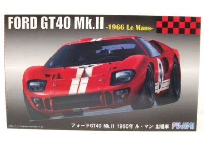 Ford GT40 Mk2 Le Mans 1966 Modellino Auto Kit Costruzione Plastica 1:24 Fujimi - Immagine 1 di 4