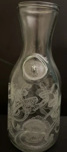 Jarra jarra de vino vintage Paul Masson Norman Kosarin vidrio grabado 1852 - Imagen 1 de 7