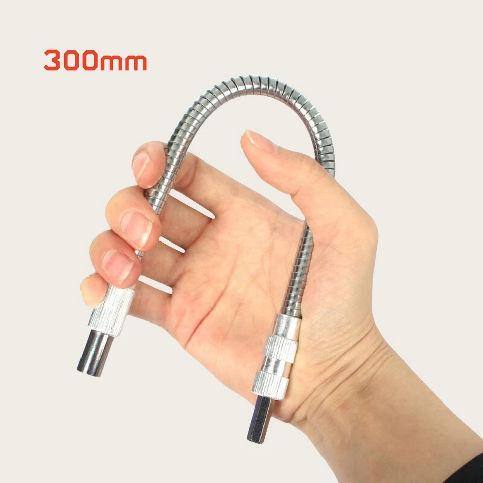 1/4" 300mm Extension Screwdriver Drill Flexible Shaft Bit Holder Connecting Link - Image 1 of 1