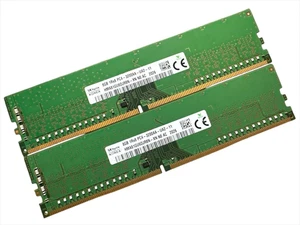 DESKTOP RAM 2x HYNIX 8GB | DDR4 | PC4-3200AA | PC4-25600 | 1Rx8 | 288P NON ECC - Picture 1 of 1